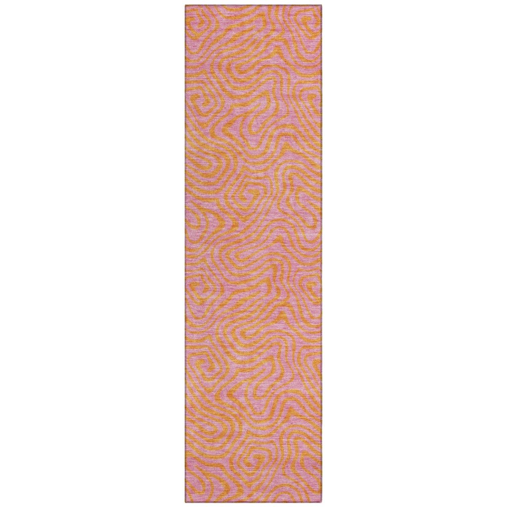 Zena Pink Washable Indoor - Outdoor Rug - LOOMLAN - LOOMLAN Rugs - Outdoor Rugs