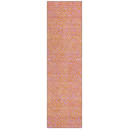 Zena Pink Washable Indoor-Outdoor Rug