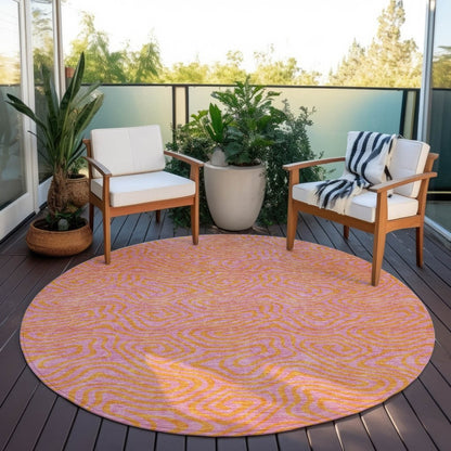 Zena Pink Washable Indoor - Outdoor Rug - LOOMLAN - LOOMLAN Rugs - Outdoor Rugs