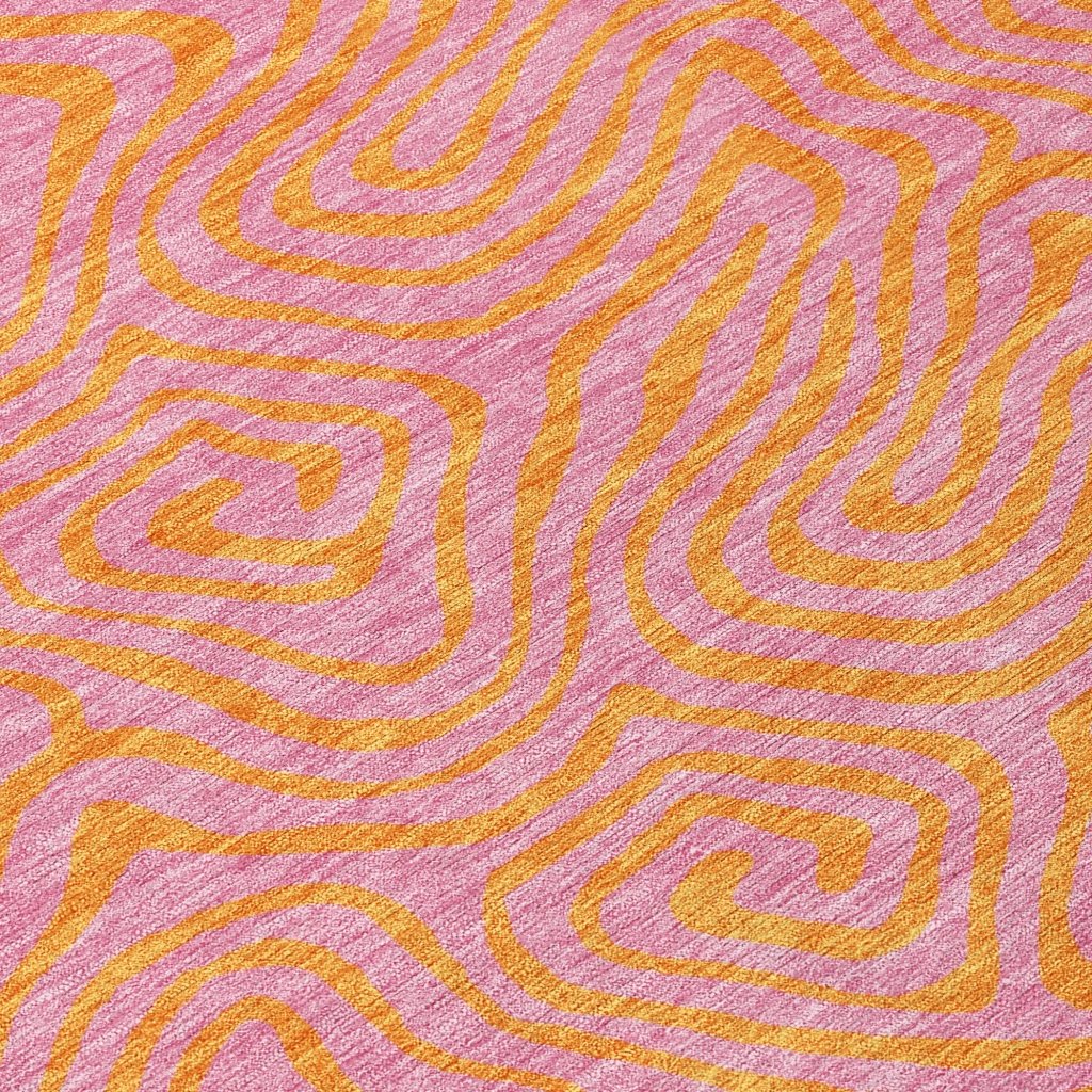 Zena Pink Washable Indoor - Outdoor Rug - LOOMLAN - LOOMLAN Rugs - Outdoor Rugs