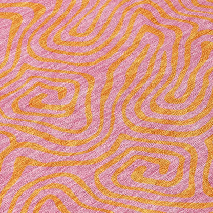 Zena Pink Washable Indoor - Outdoor Rug - LOOMLAN - LOOMLAN Rugs - Outdoor Rugs