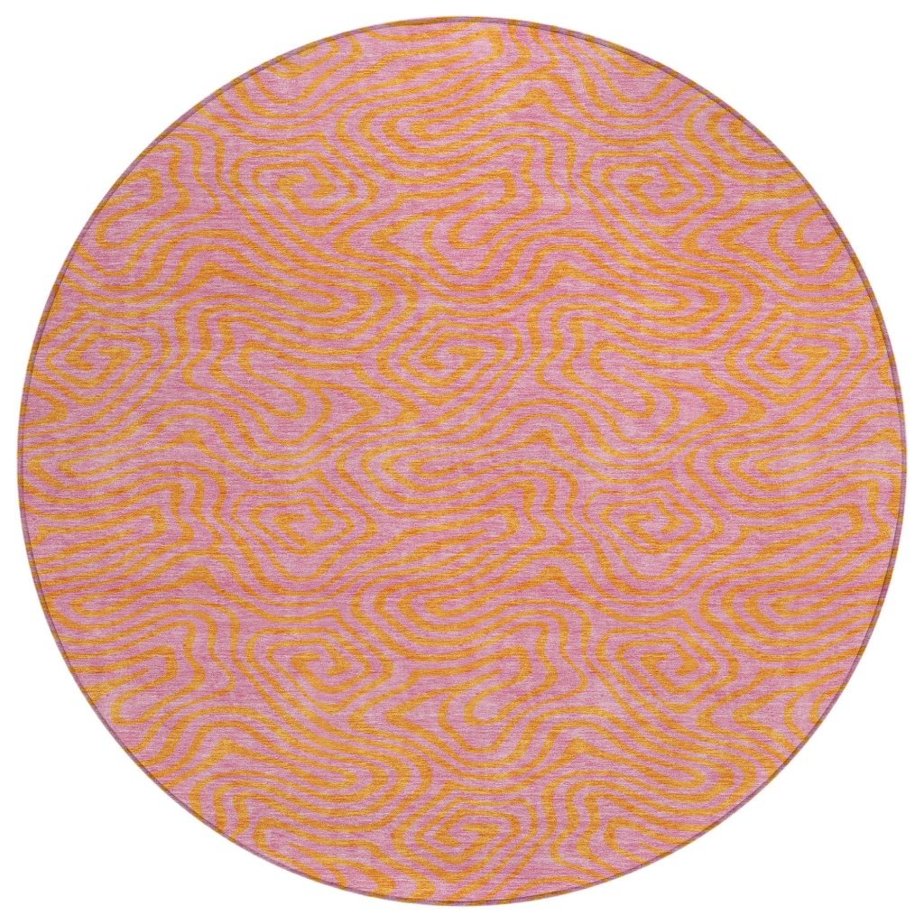 Zena Pink Washable Indoor - Outdoor Rug - LOOMLAN - LOOMLAN Rugs - Outdoor Rugs