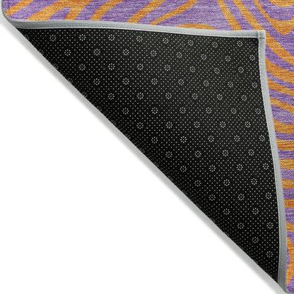 LOOMLAN Rugs Zena Purple Washable Indoor-Outdoor Rug