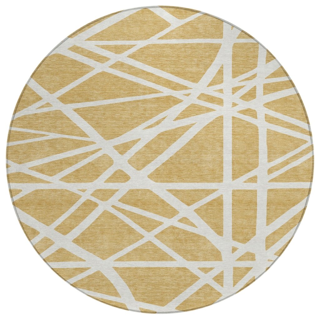 LOOMLAN Rugs Zephina Gold Washable Indoor-Outdoor Rug