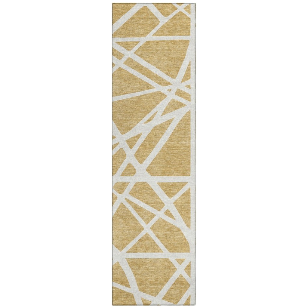 LOOMLAN Rugs Zephina Gold Washable Indoor-Outdoor Rug