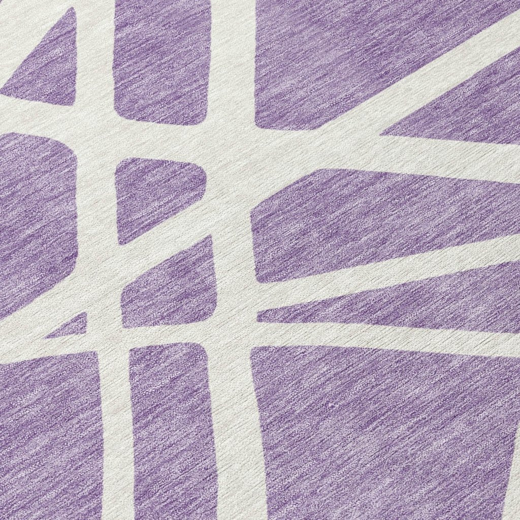 Zephina Purple Washable Indoor - Outdoor Rug - LOOMLAN - LOOMLAN Rugs - Outdoor Rugs
