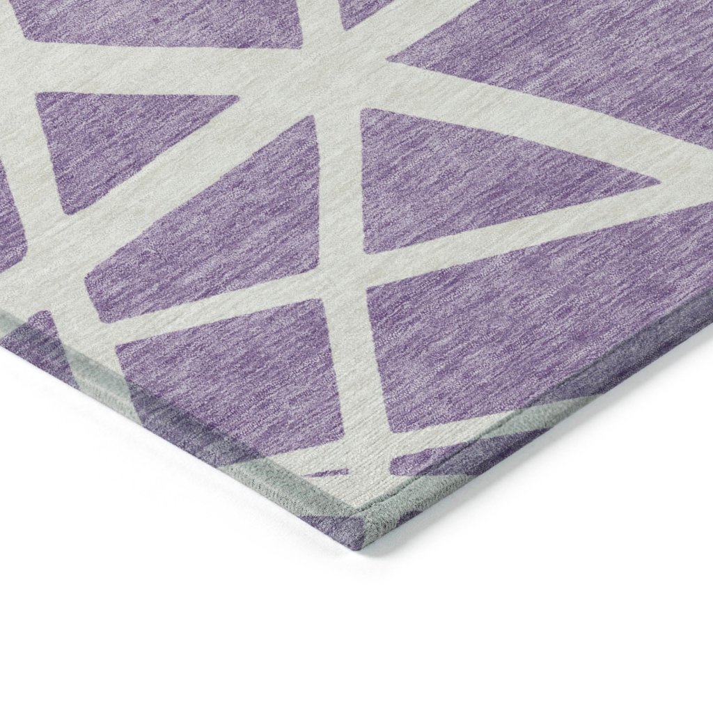 Zephina Purple Washable Indoor - Outdoor Rug - LOOMLAN - LOOMLAN Rugs - Outdoor Rugs