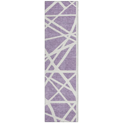 Zephina Purple Washable Indoor-Outdoor Rug