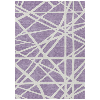 Zephina Purple Washable Indoor - Outdoor Rug - LOOMLAN - LOOMLAN Rugs - Outdoor Rugs