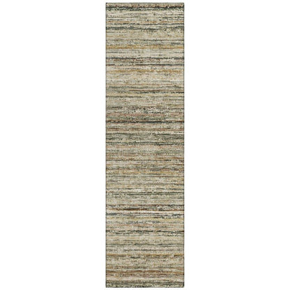 LOOMLAN Rugs Zephyna Brown Washable Indoor-Outdoor Rug