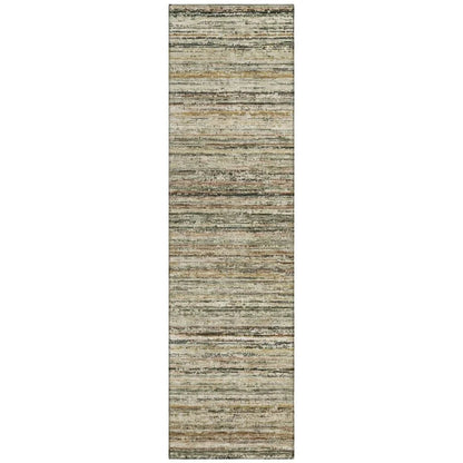 LOOMLAN Rugs Zephyna Brown Washable Indoor-Outdoor Rug