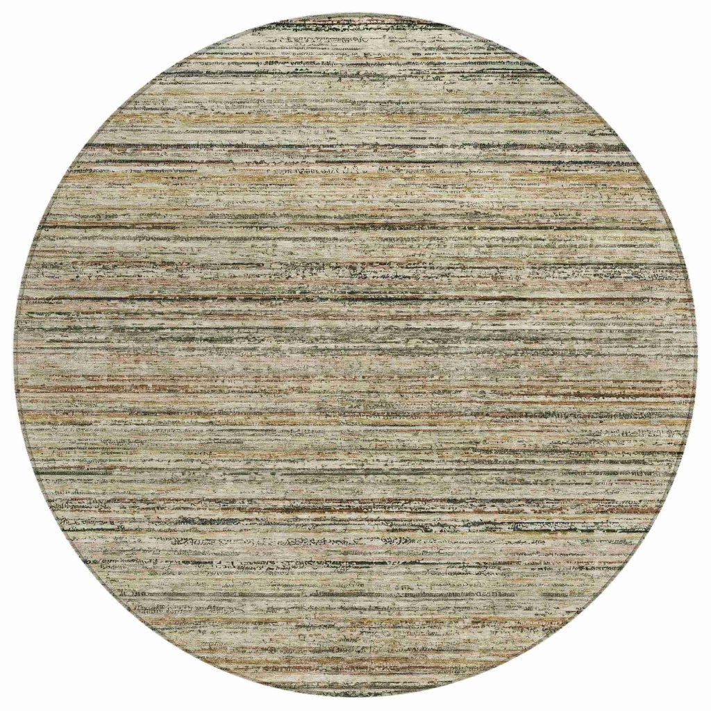 LOOMLAN Rugs Zephyna Brown Washable Indoor-Outdoor Rug