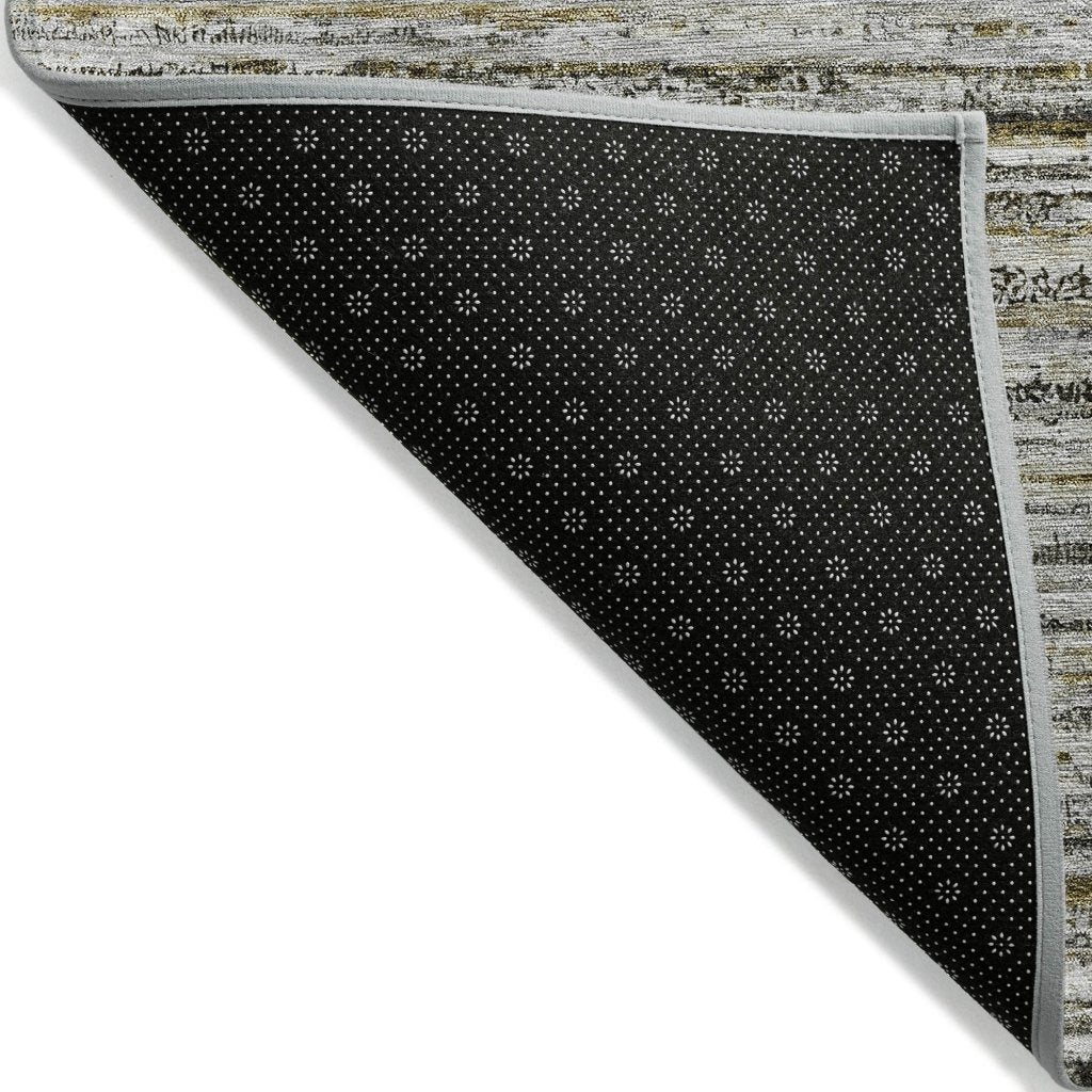LOOMLAN Rugs Zephyna Gray Washable Indoor-Outdoor Rug