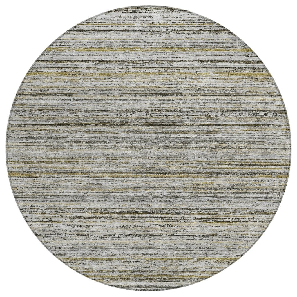 LOOMLAN Rugs Zephyna Gray Washable Indoor-Outdoor Rug