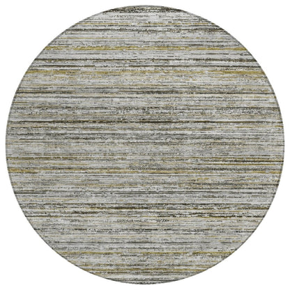 LOOMLAN Rugs Zephyna Gray Washable Indoor-Outdoor Rug
