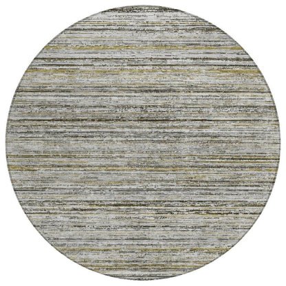 LOOMLAN Rugs Zephyna Gray Washable Indoor-Outdoor Rug
