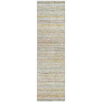 LOOMLAN Rugs Zephyna Green Washable Indoor-Outdoor Rug
