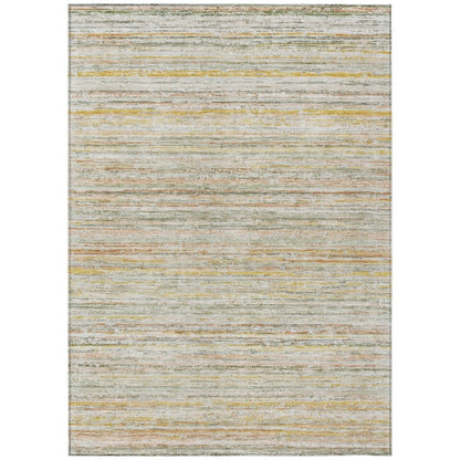 LOOMLAN Rugs Zephyna Green Washable Indoor-Outdoor Rug