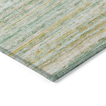 LOOMLAN Rugs Zephyna Mint Washable Indoor-Outdoor Rug