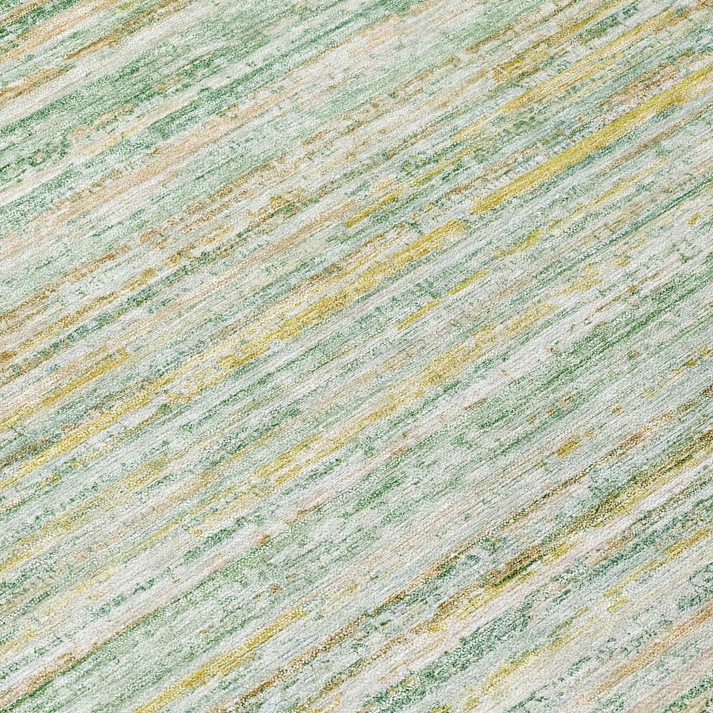 LOOMLAN Rugs Zephyna Mint Washable Indoor-Outdoor Rug