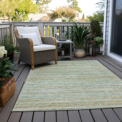 LOOMLAN Rugs Zephyna Mint Washable Indoor-Outdoor Rug