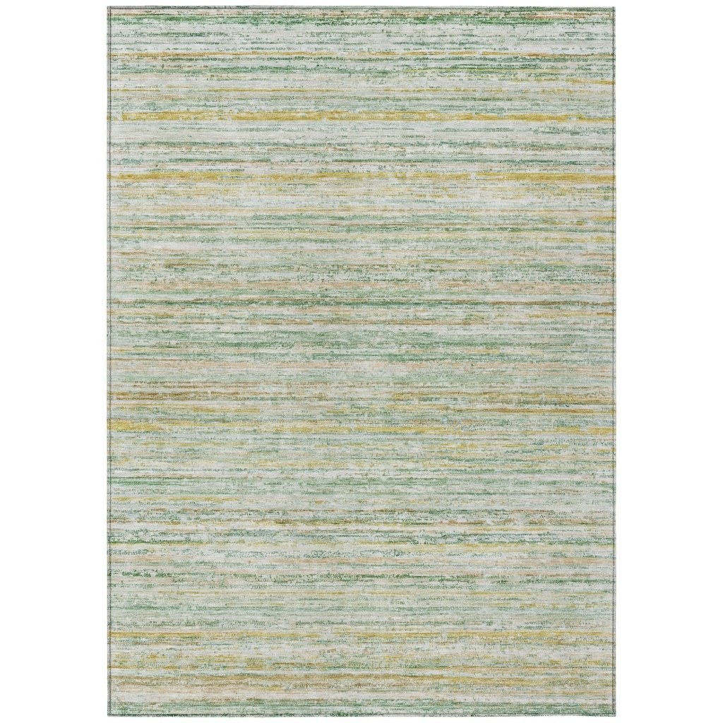LOOMLAN Rugs Zephyna Mint Washable Indoor-Outdoor Rug