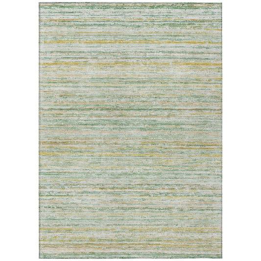 LOOMLAN Rugs Zephyna Mint Washable Indoor-Outdoor Rug