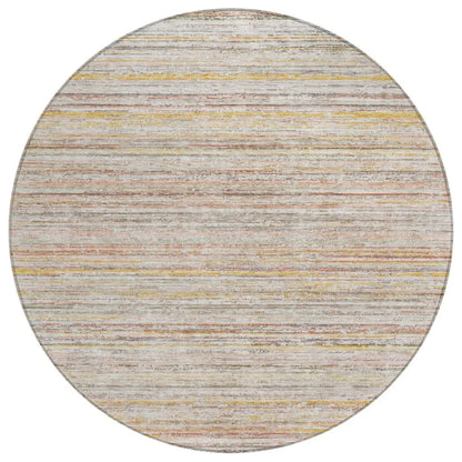 LOOMLAN Rugs Zephyna Orange Washable Indoor-Outdoor Rug