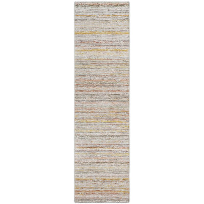LOOMLAN Rugs Zephyna Orange Washable Indoor-Outdoor Rug