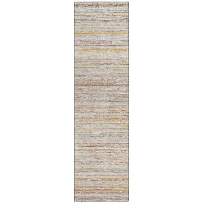 LOOMLAN Rugs Zephyna Orange Washable Indoor-Outdoor Rug