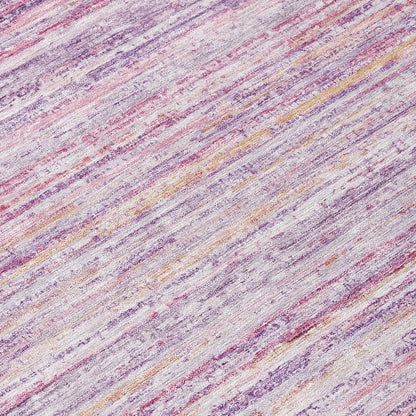 LOOMLAN Rugs Zephyna Pink Washable Indoor-Outdoor Rug