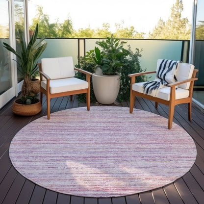 LOOMLAN Rugs Zephyna Pink Washable Indoor-Outdoor Rug