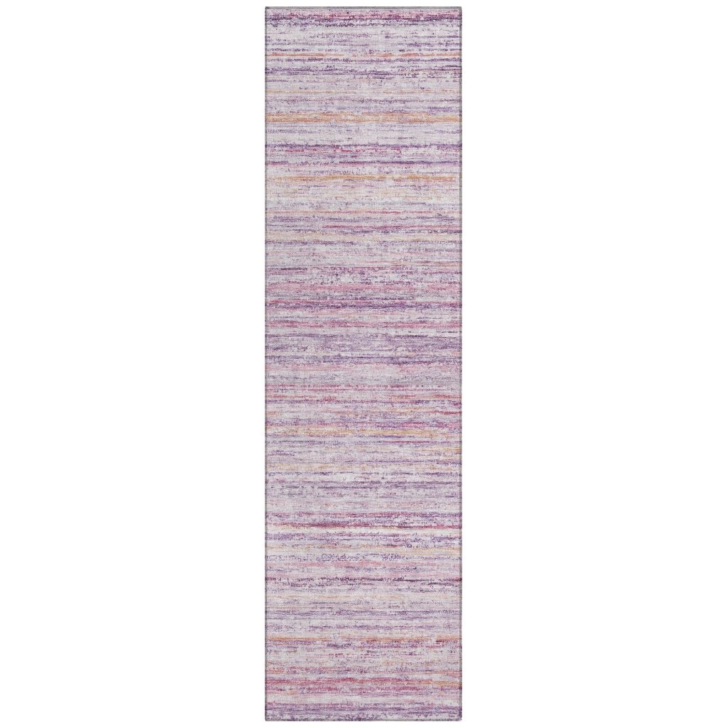 LOOMLAN Rugs Zephyna Pink Washable Indoor-Outdoor Rug