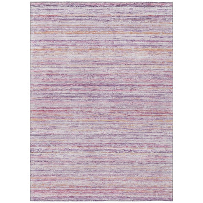 LOOMLAN Rugs Zephyna Pink Washable Indoor-Outdoor Rug