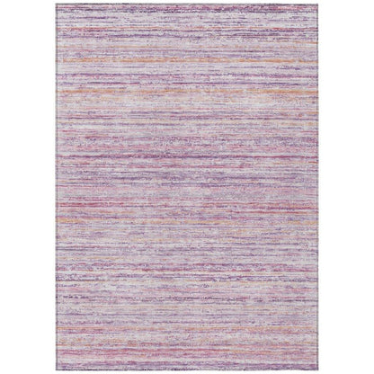 LOOMLAN Rugs Zephyna Pink Washable Indoor-Outdoor Rug