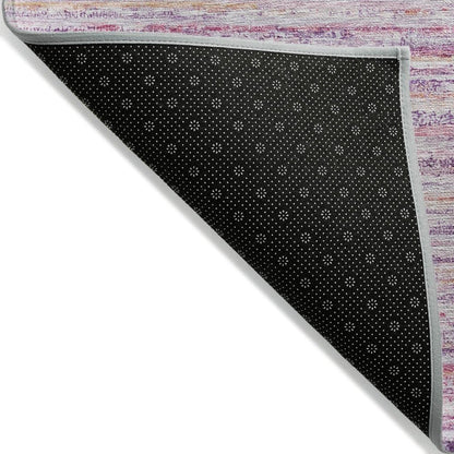 LOOMLAN Rugs Zephyna Pink Washable Indoor-Outdoor Rug