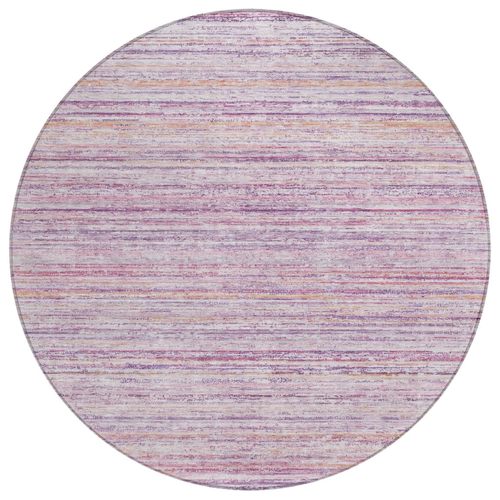 LOOMLAN Rugs Zephyna Pink Washable Indoor-Outdoor Rug