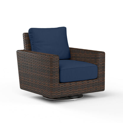 Montecito Sunbrella Upholstered Swivel Outdoor Rocker