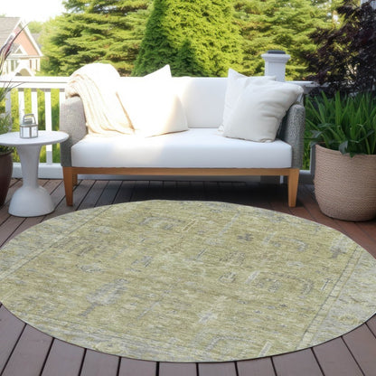 LOOMLAN Rugs Zia Green Washable Indoor-Outdoor Rug