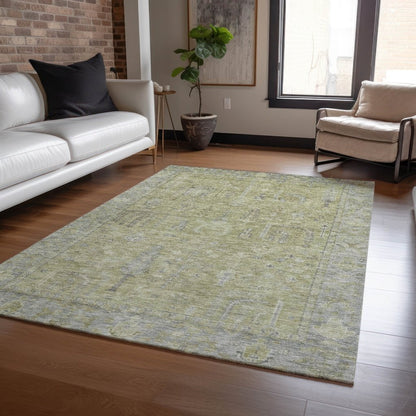 LOOMLAN Rugs Zia Green Washable Indoor-Outdoor Rug