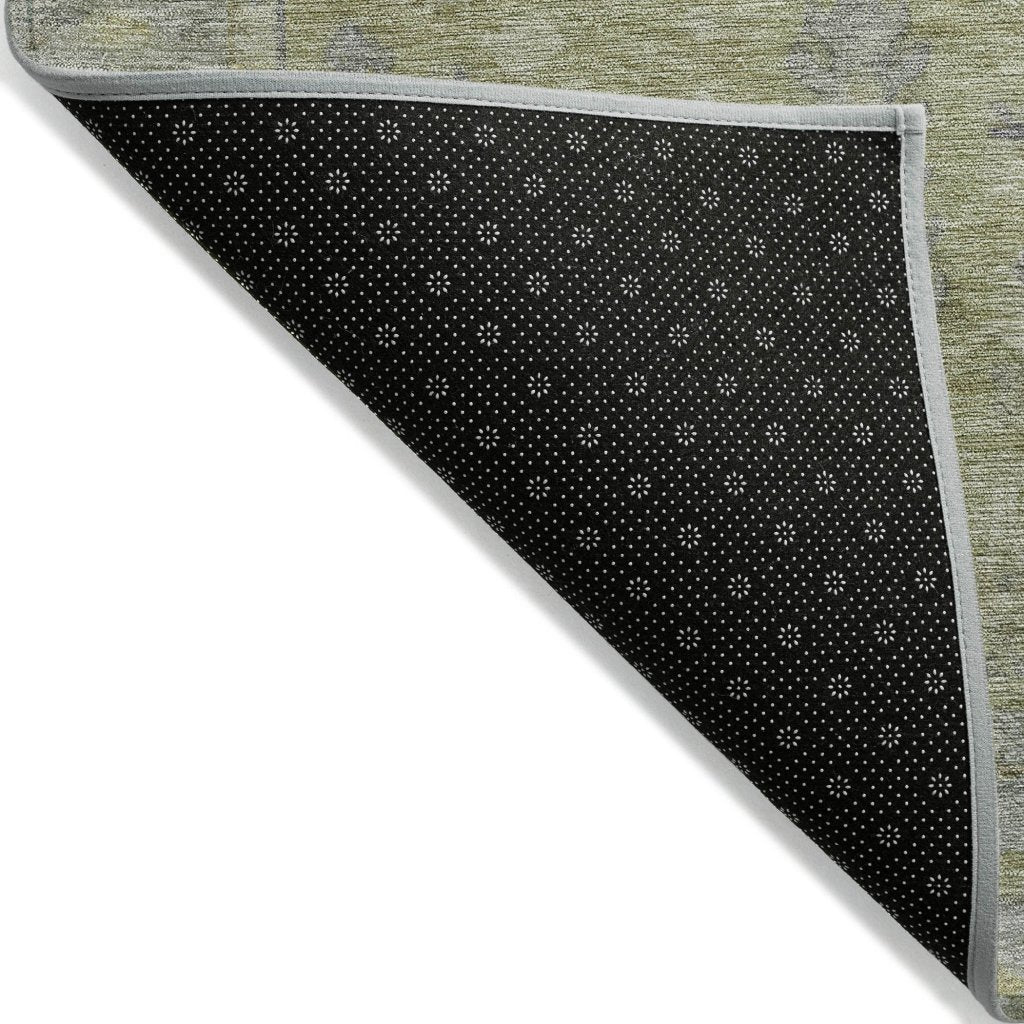 LOOMLAN Rugs Zia Green Washable Indoor-Outdoor Rug