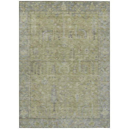 LOOMLAN Rugs Zia Green Washable Indoor-Outdoor Rug