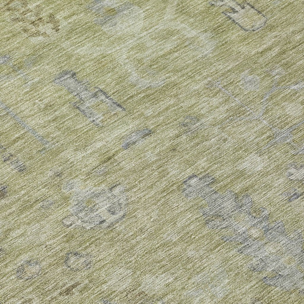 LOOMLAN Rugs Zia Green Washable Indoor-Outdoor Rug
