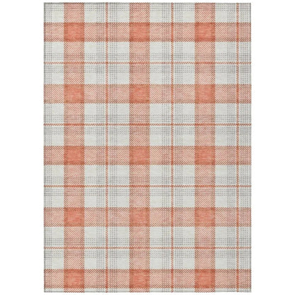 LOOMLAN Rugs Zinara Coral Washable Indoor-Outdoor Rug