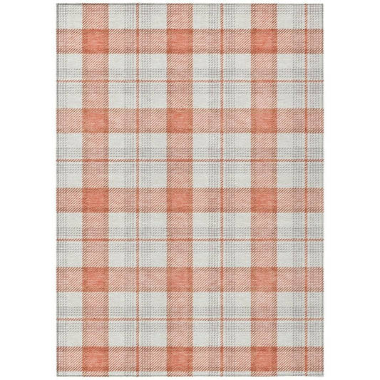 LOOMLAN Rugs Zinara Coral Washable Indoor-Outdoor Rug