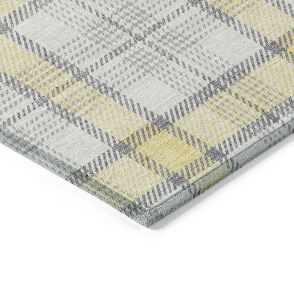 LOOMLAN Rugs Zinara Gold Washable Indoor-Outdoor Rug