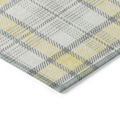 LOOMLAN Rugs Zinara Gold Washable Indoor-Outdoor Rug