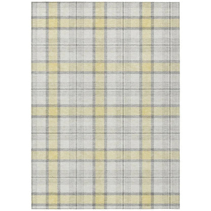 LOOMLAN Rugs Zinara Gold Washable Indoor-Outdoor Rug