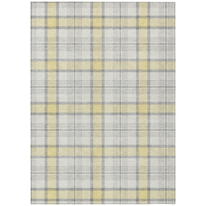 LOOMLAN Rugs Zinara Gold Washable Indoor-Outdoor Rug