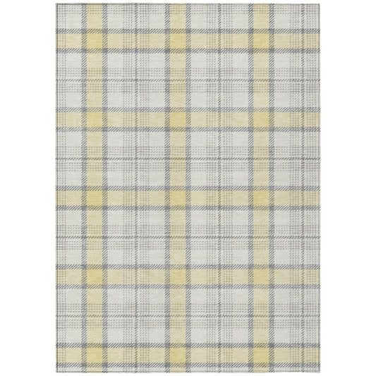 LOOMLAN Rugs Zinara Gold Washable Indoor-Outdoor Rug
